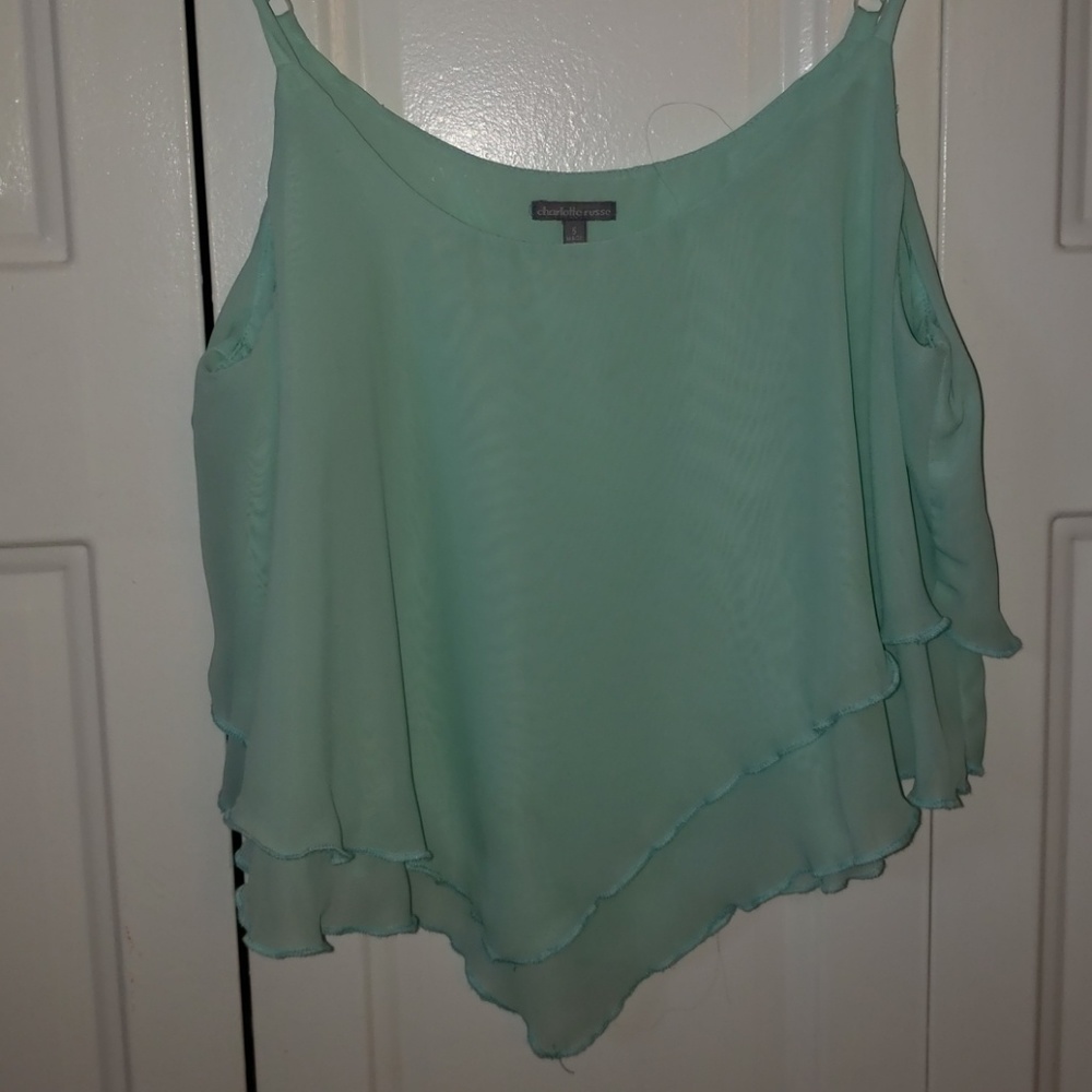 Turquoise crop top